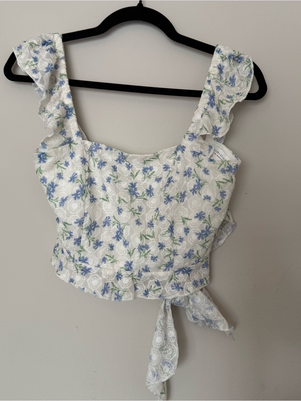 Floral Tie Crop Top